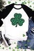 Black Leopard Spotted Clover St Patric T Shirt